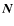$\vec{N}$