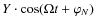$\displaystyle Y \cdot \cos (\Omega t + \varphi_N)$