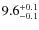 $\rm 9.6^{+0.1}_{-0.1}$