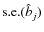 ${\rm s.e.}(\hat{{b}}_j)$