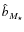 ${\hat b}_{M_{\rm {\star}}}$