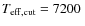 $T_{\rm eff, cut}=7200~$
