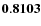 ${\bf0.8103}$