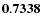 ${\bf0.7338}$