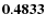 ${\bf0.4833}$