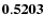 ${\bf0.5203}$
