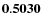 ${\bf0.5030}$