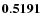 ${\bf0.5191}$