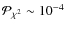 ${\cal P}_{\chi^2}\sim 10^{-4}$