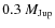 $0.3~M_{\rm Jup}$