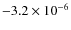 $-3.2\times10^{-6}$