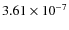 $3.61\times10^{-7}$