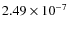 $2.49\times10^{-7}$