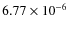 $6.77\times10^{-6}$