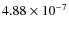 $4.88\times10^{-7}$