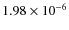 $1.98\times10^{-6}$