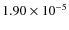 $1.90\times10^{-5}$