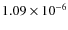 $1.09\times10^{-6}$