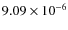 $9.09\times10^{-6}$