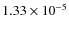 $1.33\times10^{-5}$