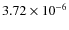$3.72\times10^{-6}$
