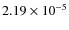 $2.19\times10^{-5}$