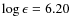 $\log\epsilon=6.20$