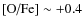 $\mbox{[O/Fe]}\sim +0.4$
