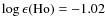 $\log\epsilon({\rm Ho})=-1.02$