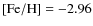 ${\rm [Fe/H]}=-2.96$