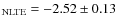 $_{{\rm NLTE}}=-2.52\pm0.13$