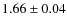 $1.66\pm0.04$