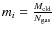 $m_{i} = \frac{M_{\rm cld}}{N_{\rm gas}}$