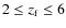 $2\le z_{\rm f} \le 6$