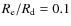 $R_{\rm e}/R_{\rm d}=0.1$