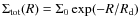 $\Sigma_{\rm tot}(R)= \Sigma_0 \exp(-R/R_{\rm d})$