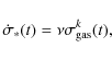 \begin{displaymath}\dot{\sigma}_{*}(t) = \nu \sigma_{\rm gas}^{k}(t) ,
\end{displaymath}