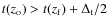 $t(z_{\rm o})>t(z_{\rm f})+\Delta_{\rm t}/2 $