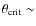 $\theta_{\rm crit}\sim$