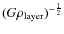 $(G\rho_{\rm layer})^{-\frac{1}{2}}$