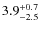 $3.9^{\rm +0.7}_{-2.5}$