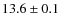 $13.6\pm0.1$