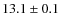 $13.1\pm0.1$