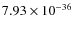 $7.93 \times 10^{-36}$