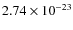 $2.74 \times 10^{-23}$