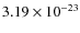 $3.19 \times 10^{-23}$