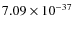 $7.09 \times 10^{-37}$