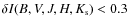 $\delta I(B,V,J,H,K_{\rm s})< 0.3$