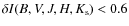 $\delta I(B,V,J,H,K_{\rm s})< 0.6$