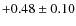 $+0.48 \pm 0.10$
